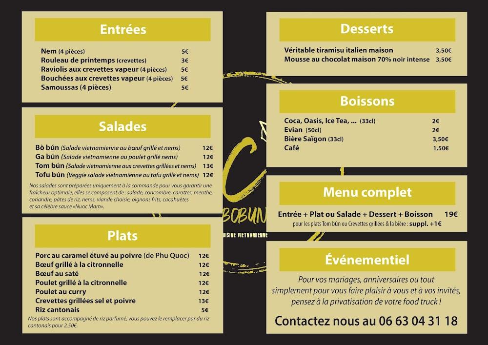C'Bobun - Menu Image 1